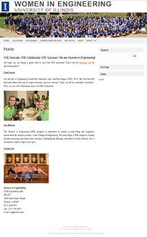 Women in Engineering screen shot